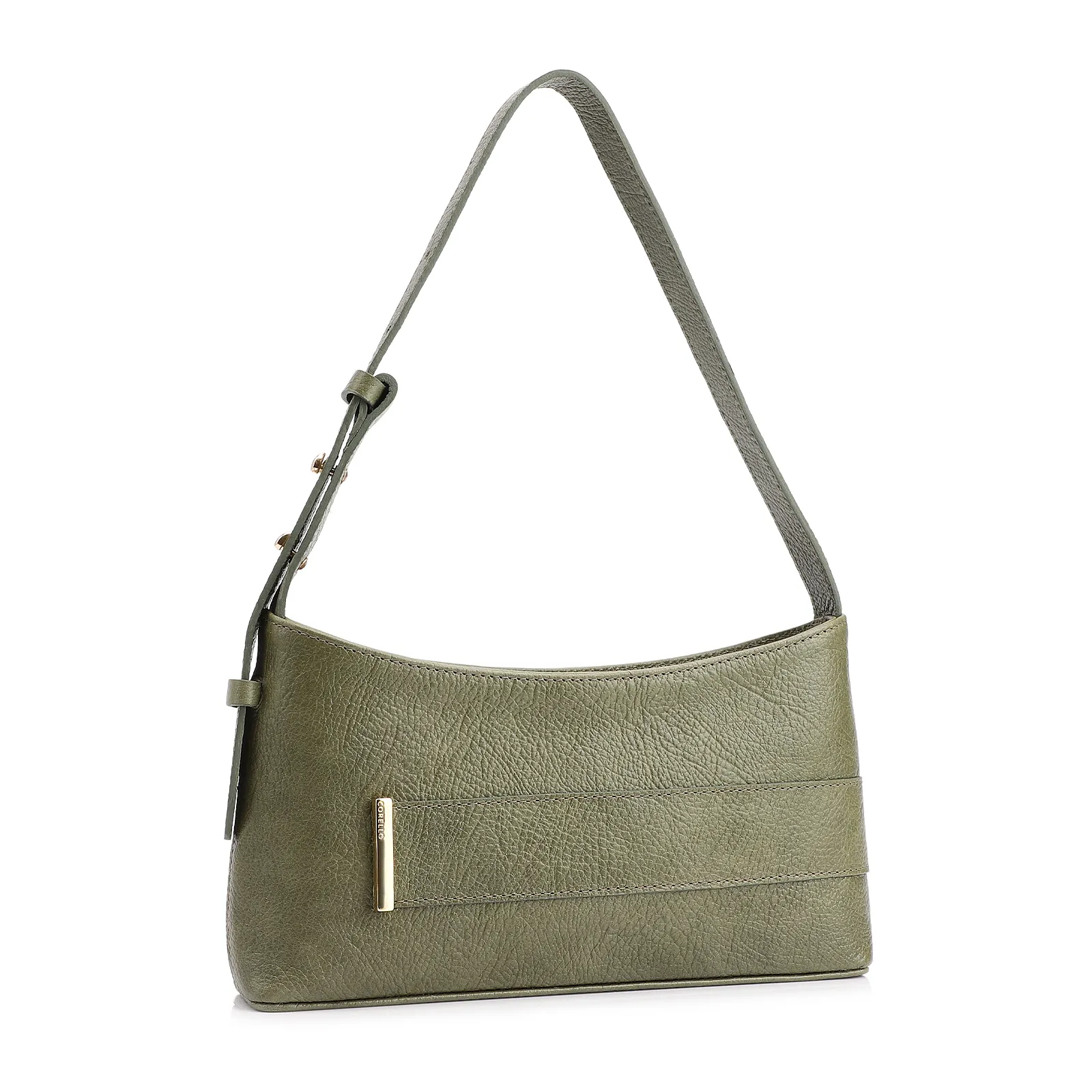 Bolsa De Ombro Couro Verde