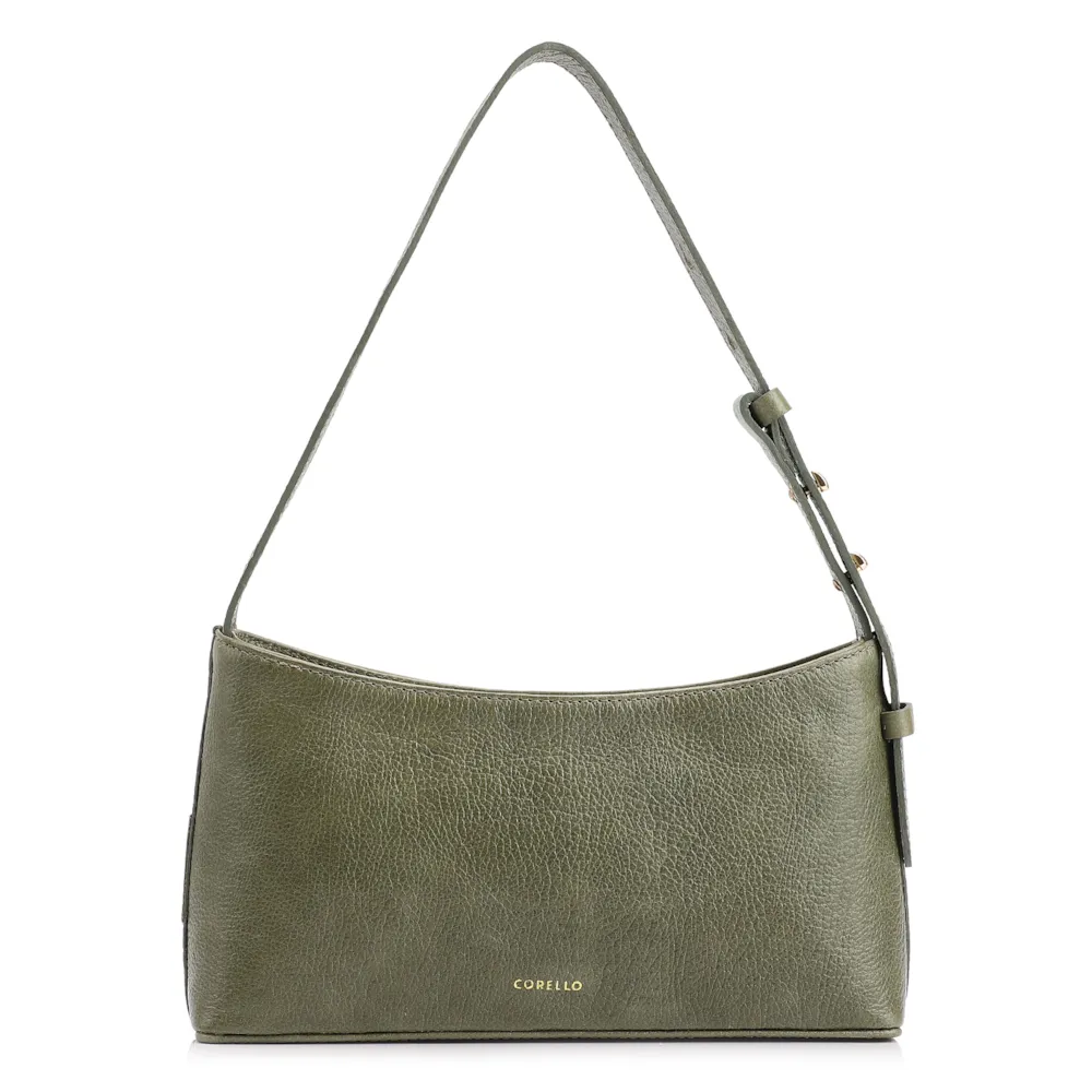Bolsa De Ombro Couro Verde - imagem 3