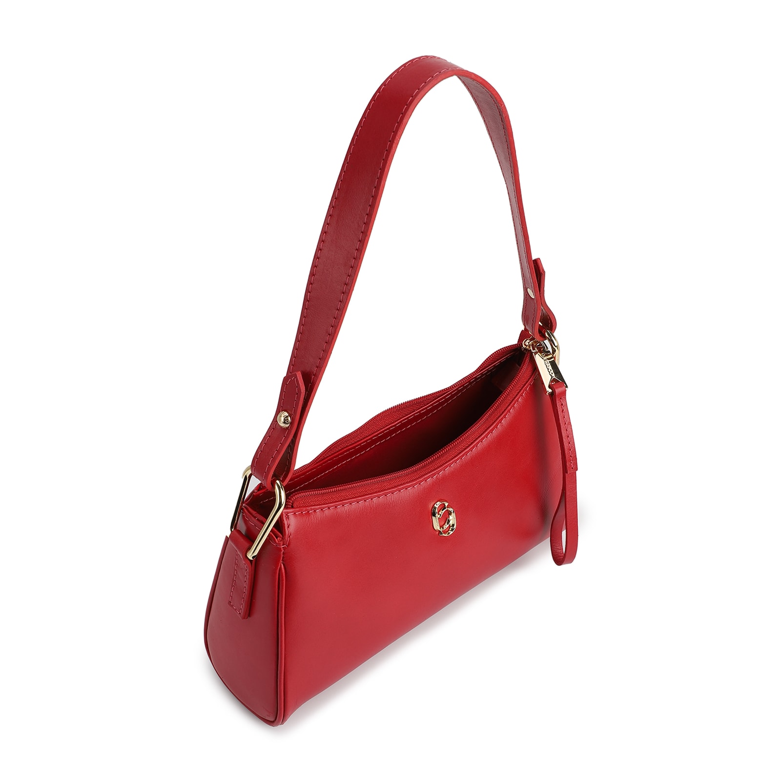 Bolsa De Ombro Couro Vermelho