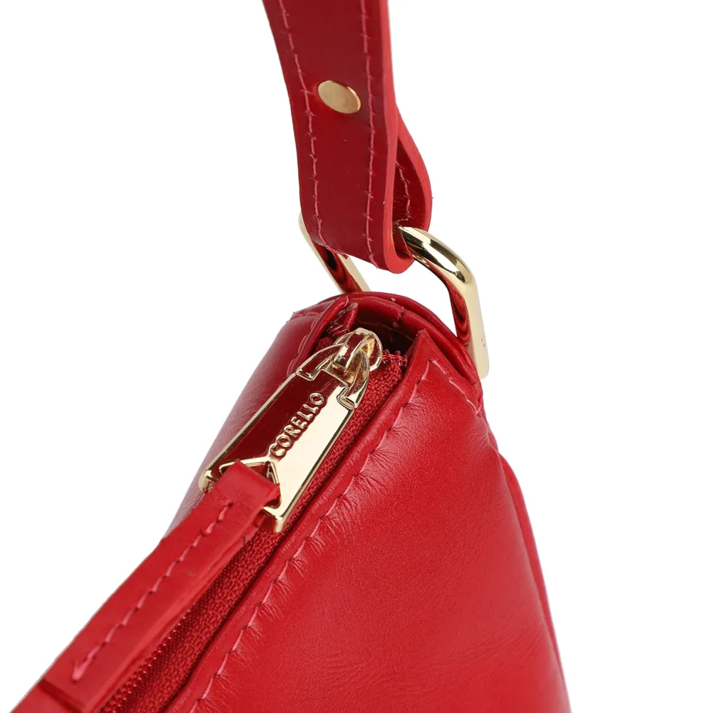 Bolsa De Ombro Couro Vermelho - imagem 5