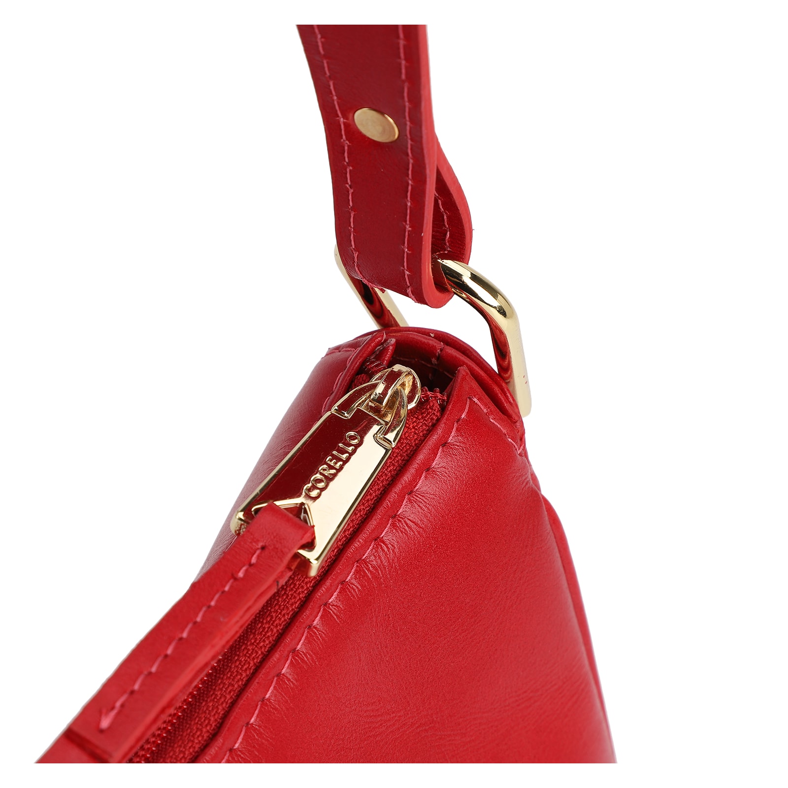Bolsa De Ombro Couro Vermelho