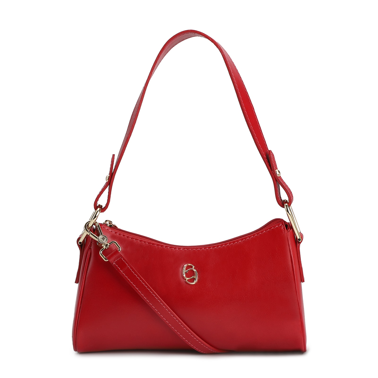 Bolsa De Ombro Couro Vermelho
