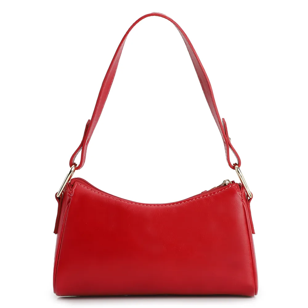 Bolsa De Ombro Couro Vermelho - imagem 3