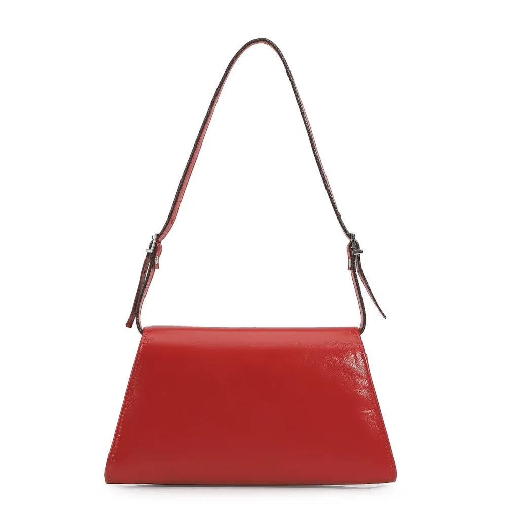 Bolsa De Ombro Couro Vermelho - imagem 4
