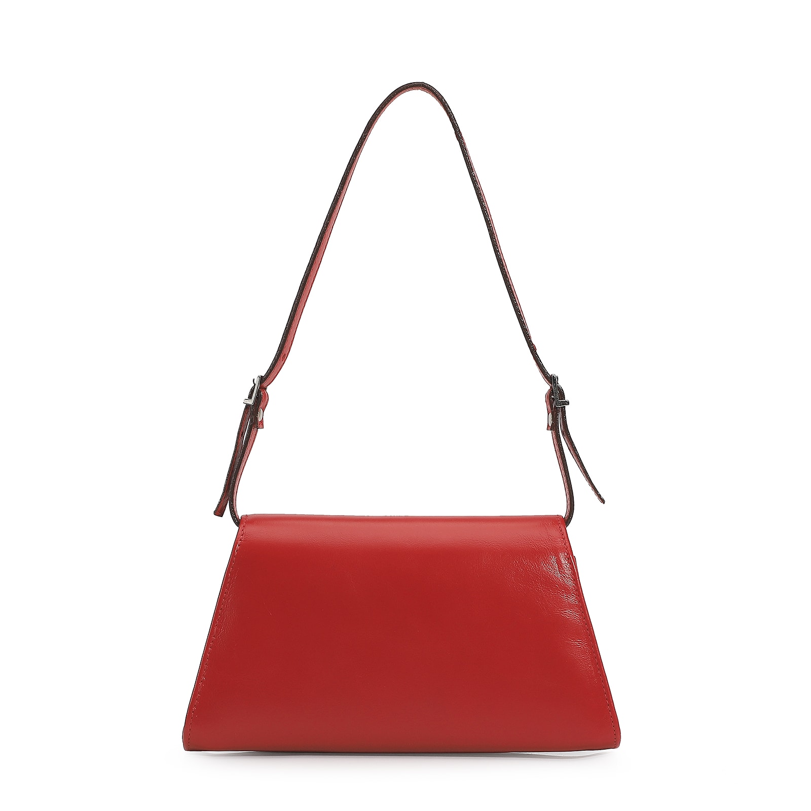 Bolsa De Ombro Couro Vermelho