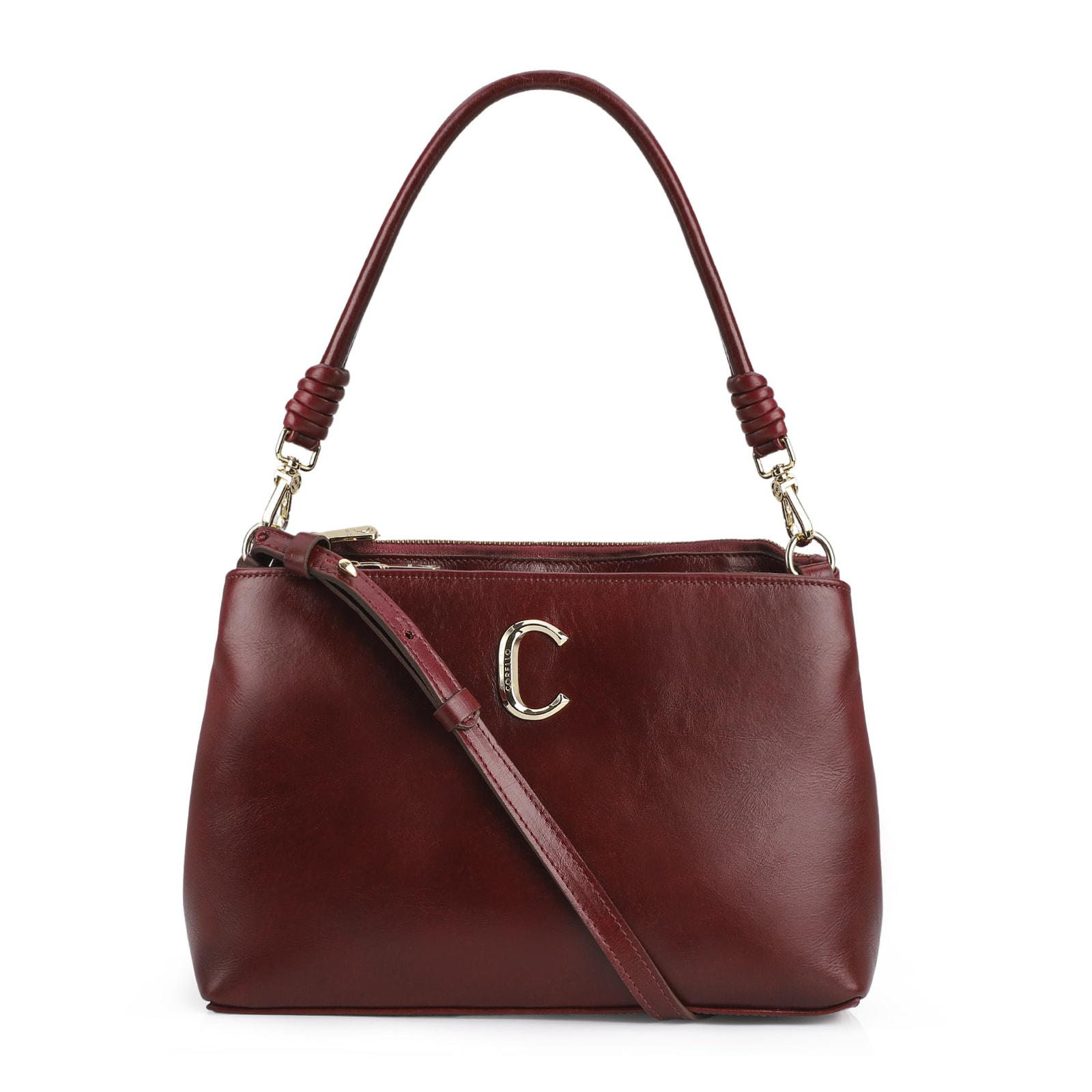Bolsa De Ombro Couro Vermelho