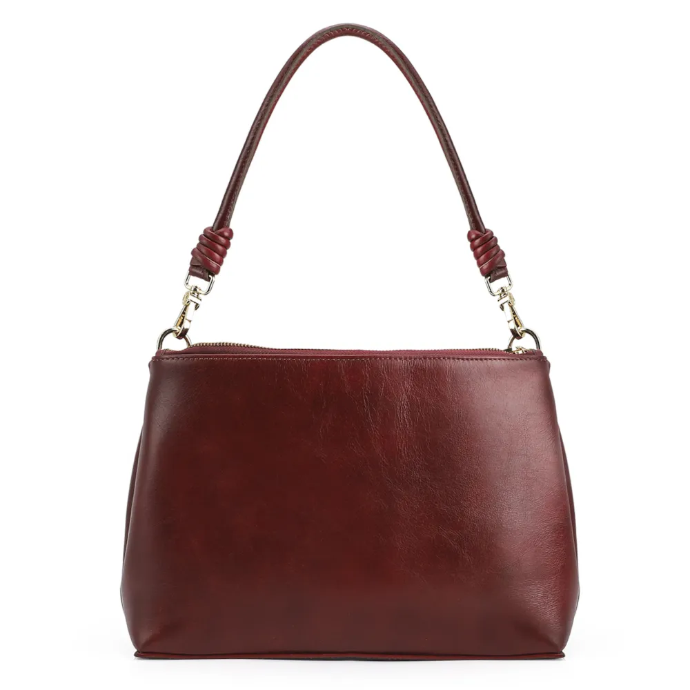 Bolsa De Ombro Couro Vermelho - imagem 3