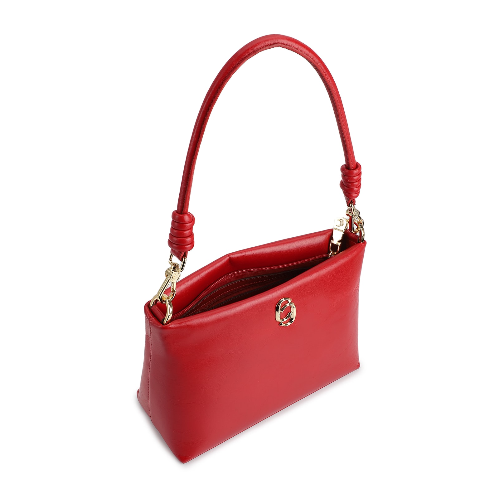 Bolsa De Ombro Couro Vermelho