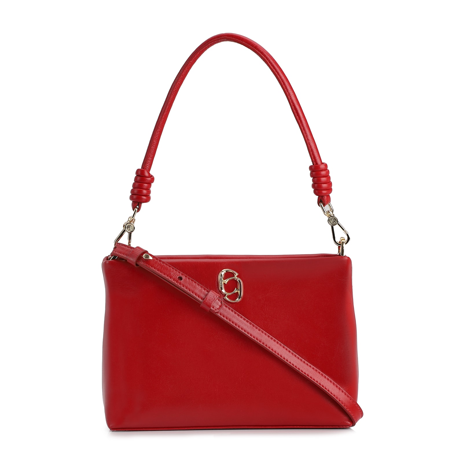 Bolsa De Ombro Couro Vermelho