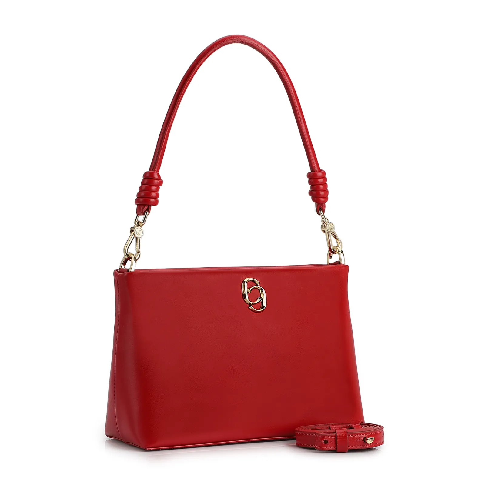 Bolsa De Ombro Couro Vermelho