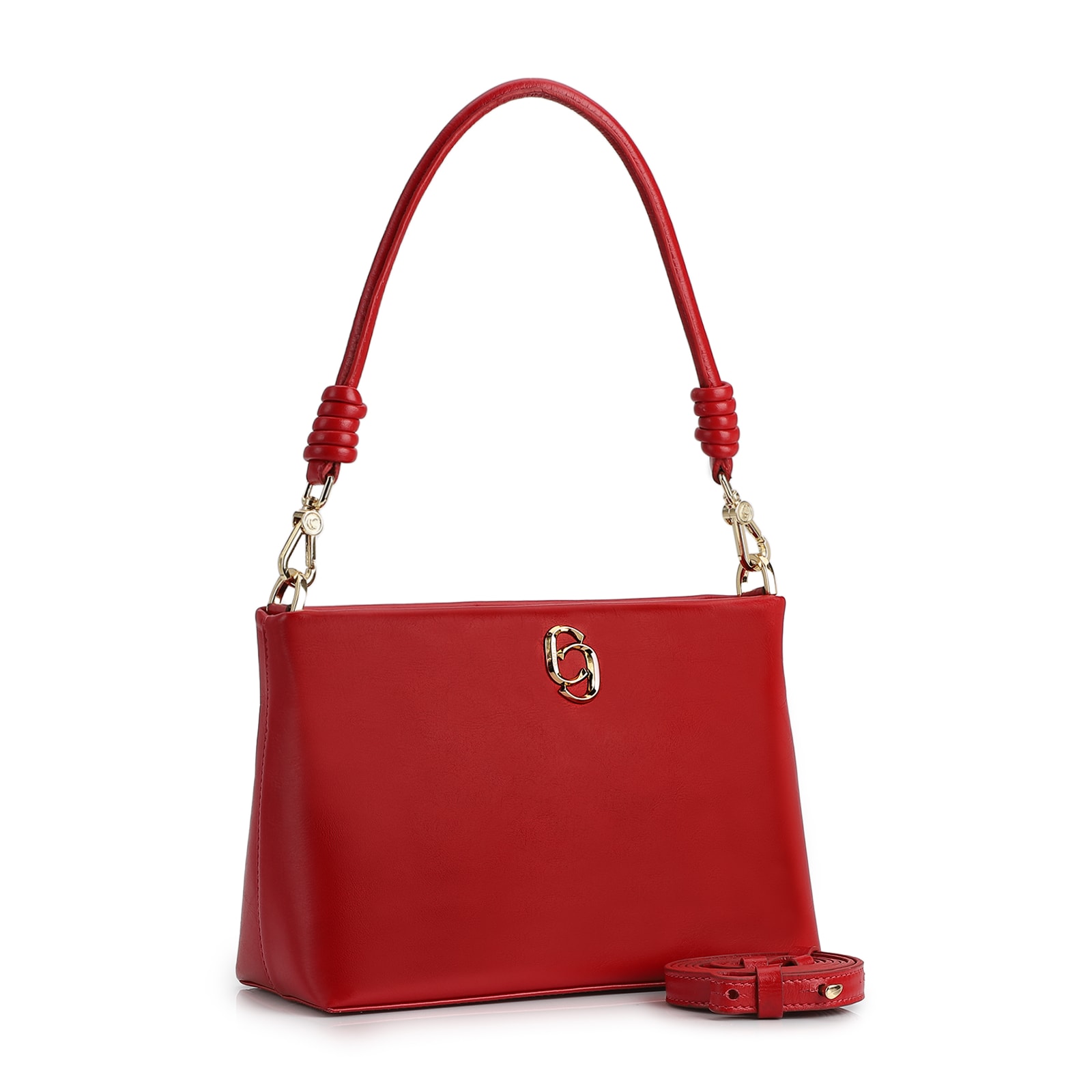 Bolsa De Ombro Couro Vermelho