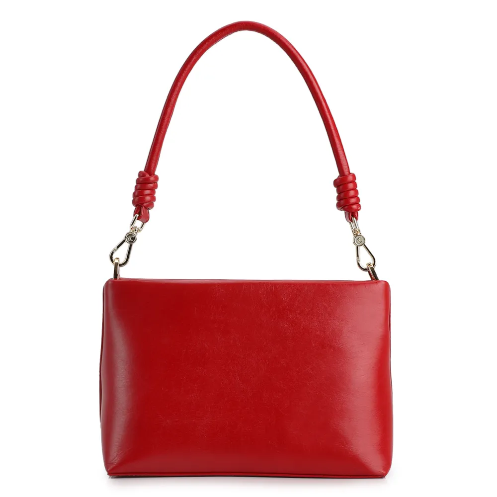 Bolsa De Ombro Couro Vermelho - imagem 3