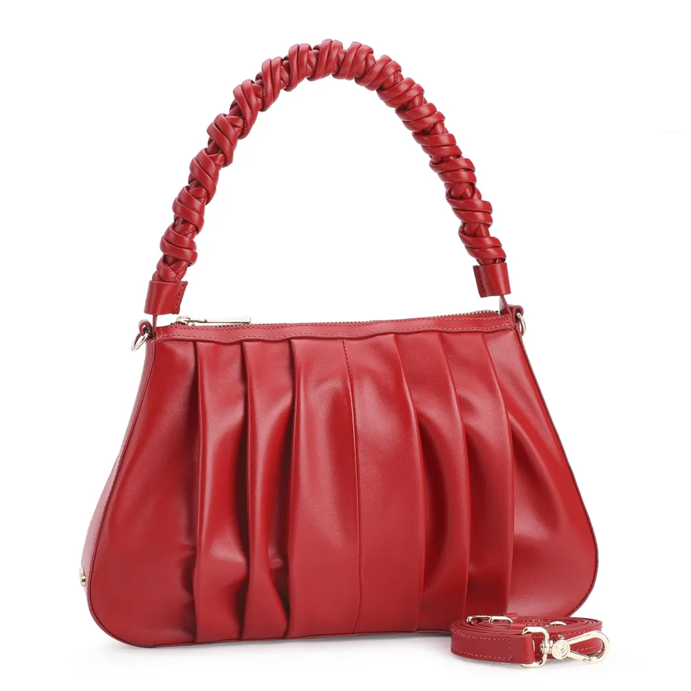 Bolsa De Ombro Couro Vermelho - imagem 3