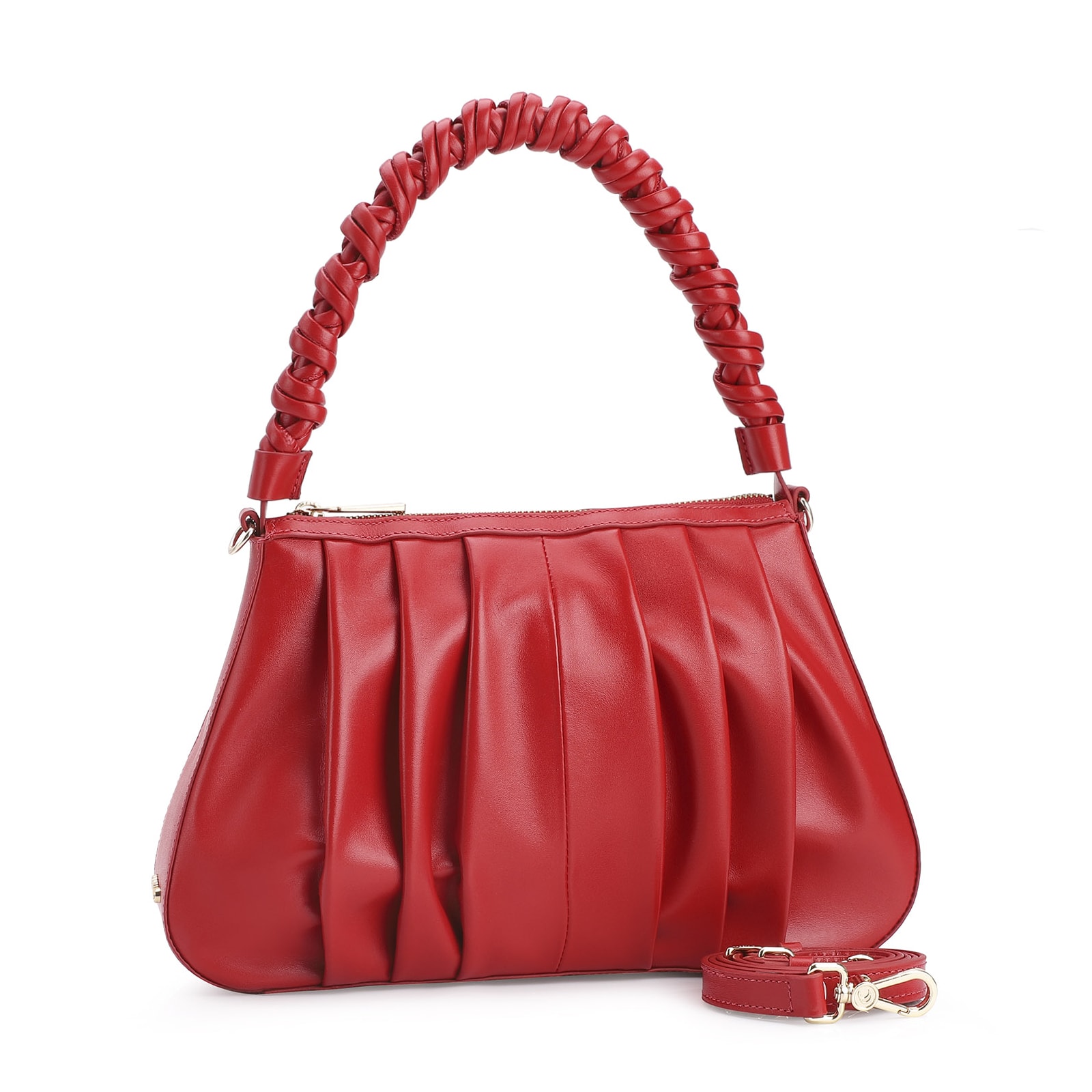 Bolsa De Ombro Couro Vermelho