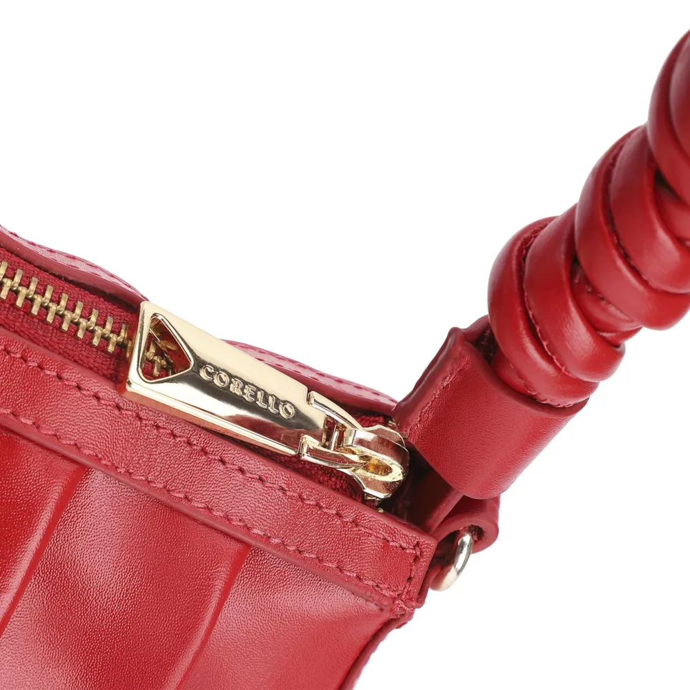 Bolsa De Ombro Couro Vermelho - imagem 6