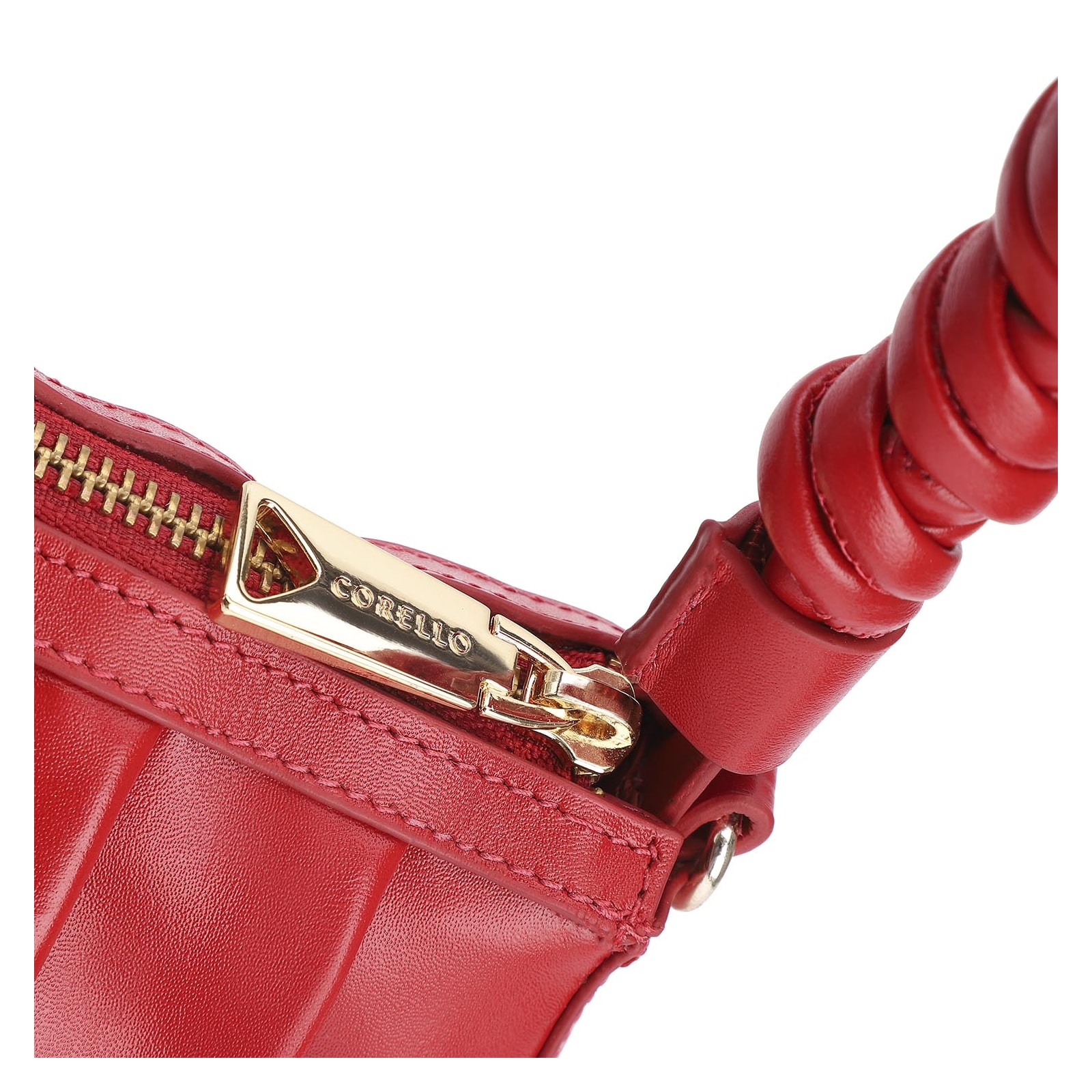 Bolsa De Ombro Couro Vermelho