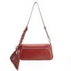  Bolsa De Ombro Couro Vermelho - imagem 4