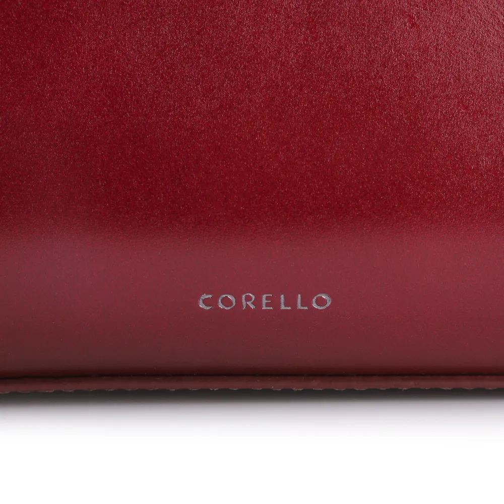 Bolsa De Ombro Couro Vermelho Cereja/Verniz Vermelho Cereja - imagem 7