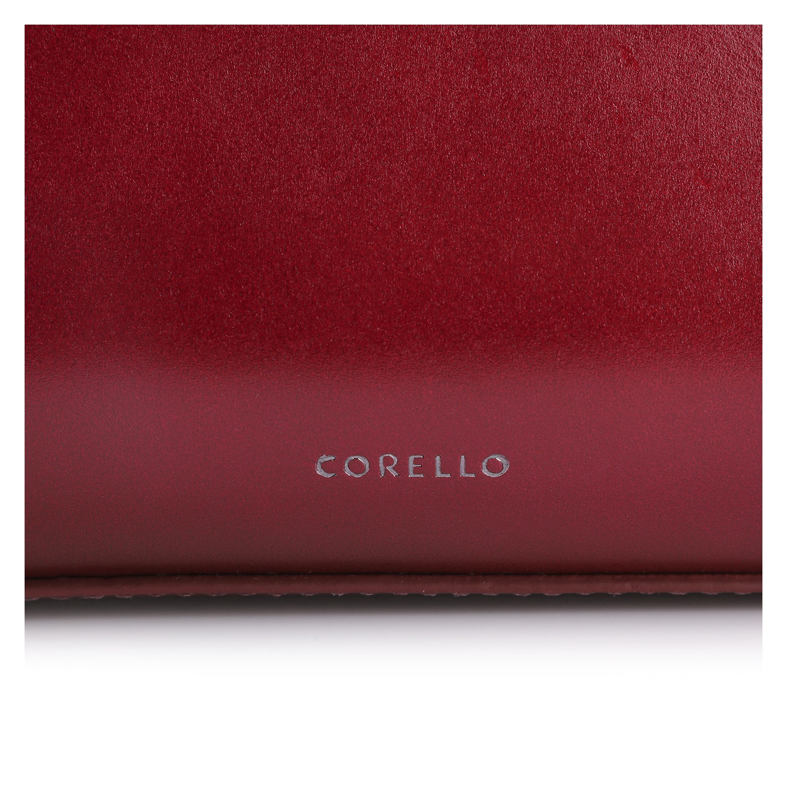 Bolsa De Ombro Couro Vermelho Cereja/Verniz Vermelho Cereja