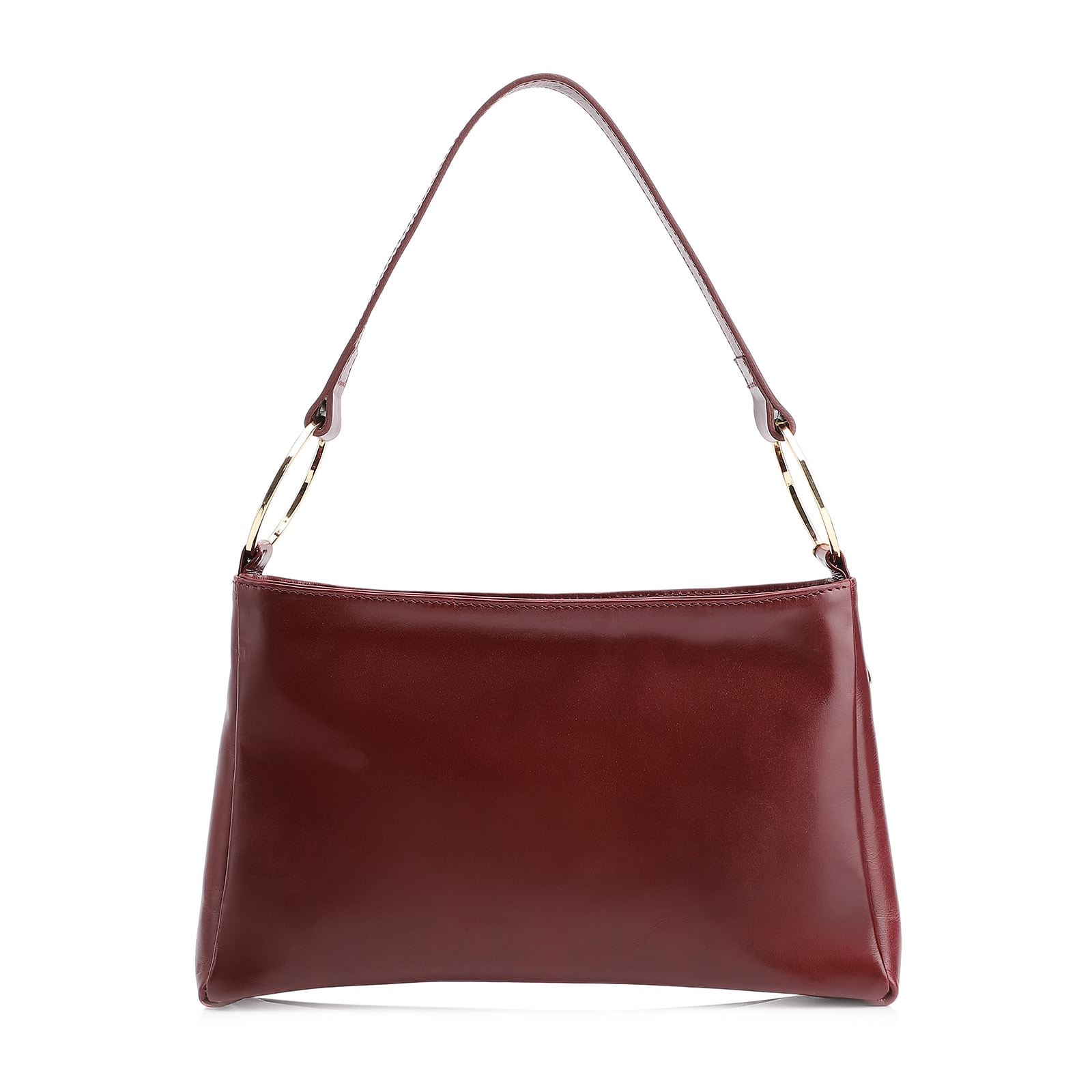 Bolsa De Ombro Couro Vinho