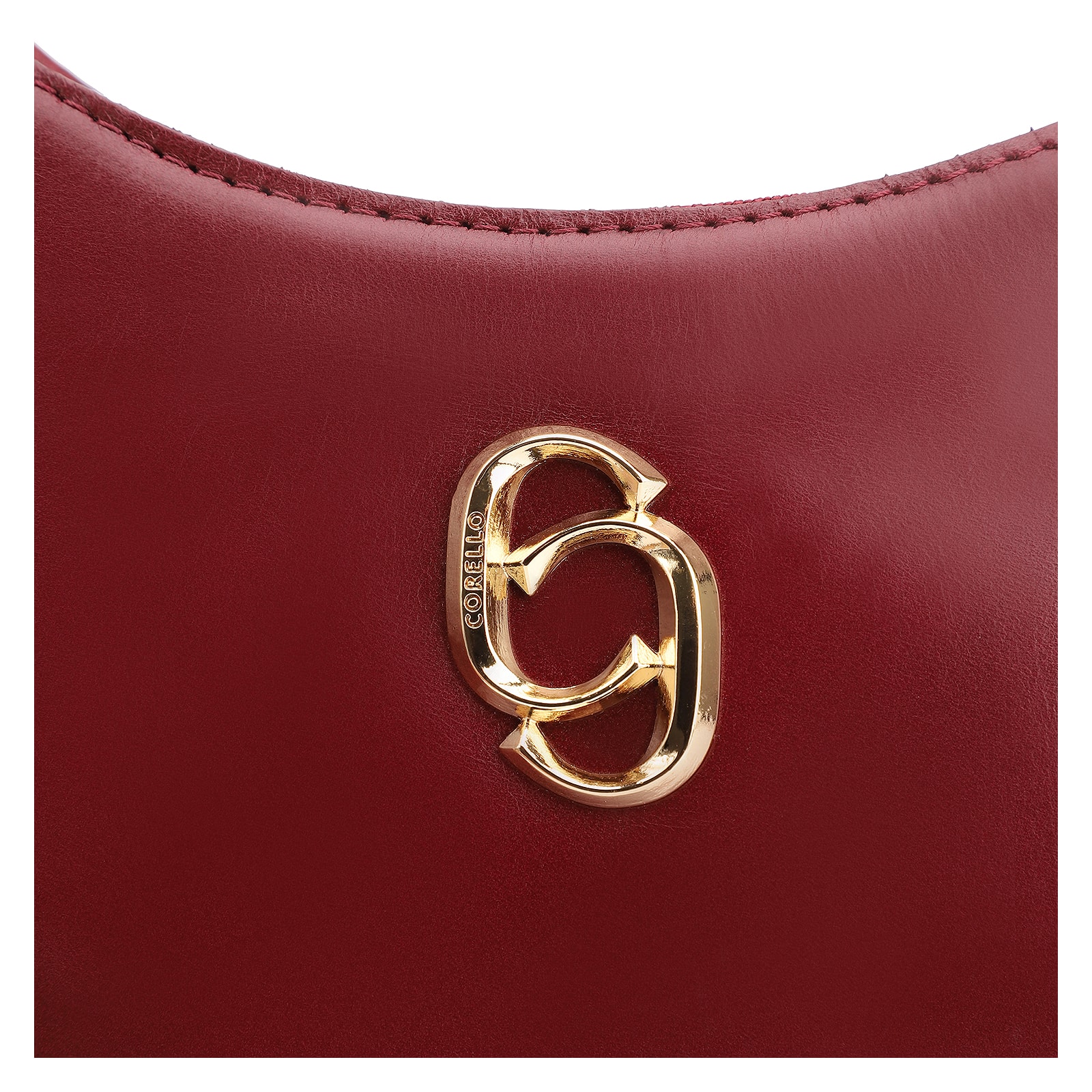 Bolsa De Ombro Couro Vinho