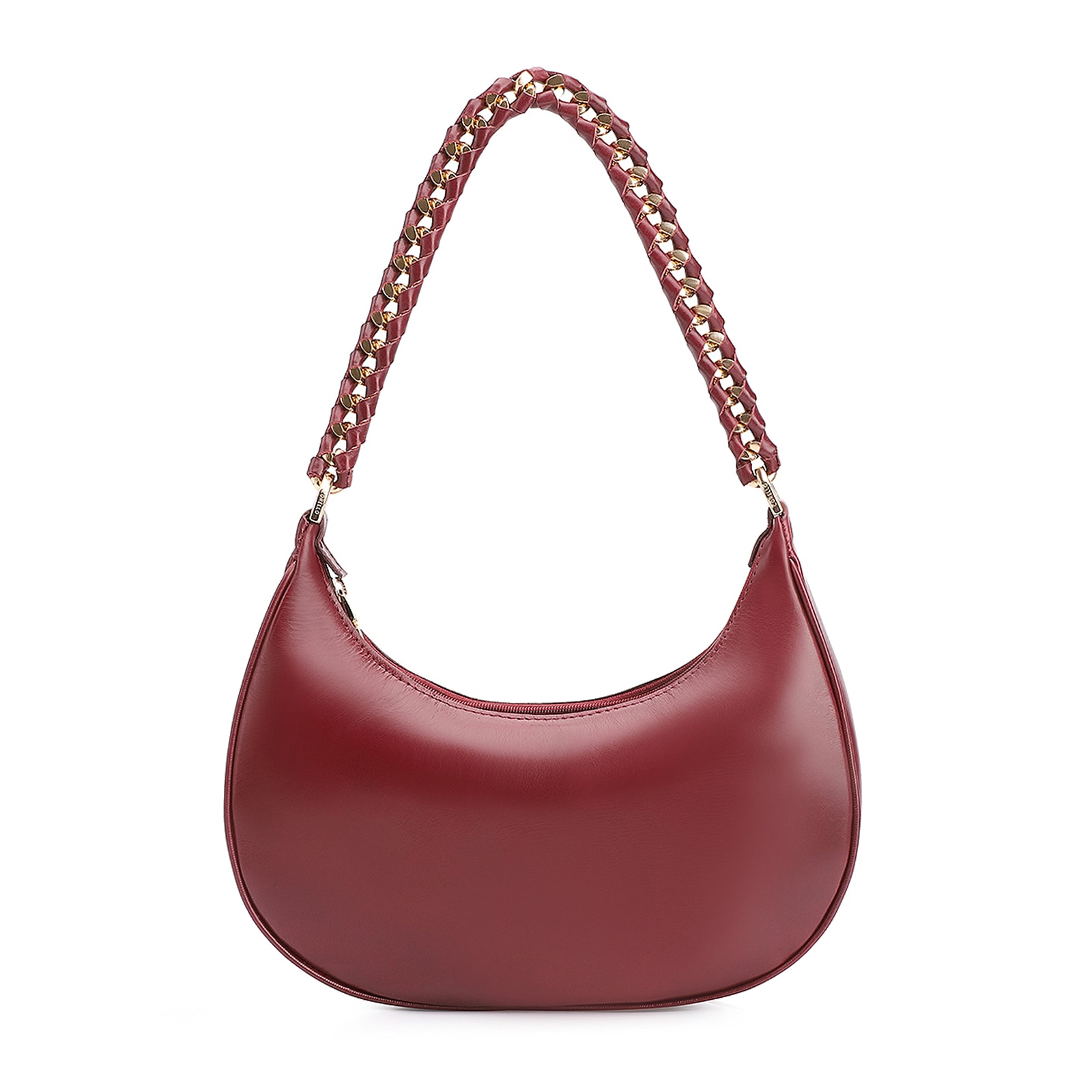 Bolsa De Ombro Couro Vinho