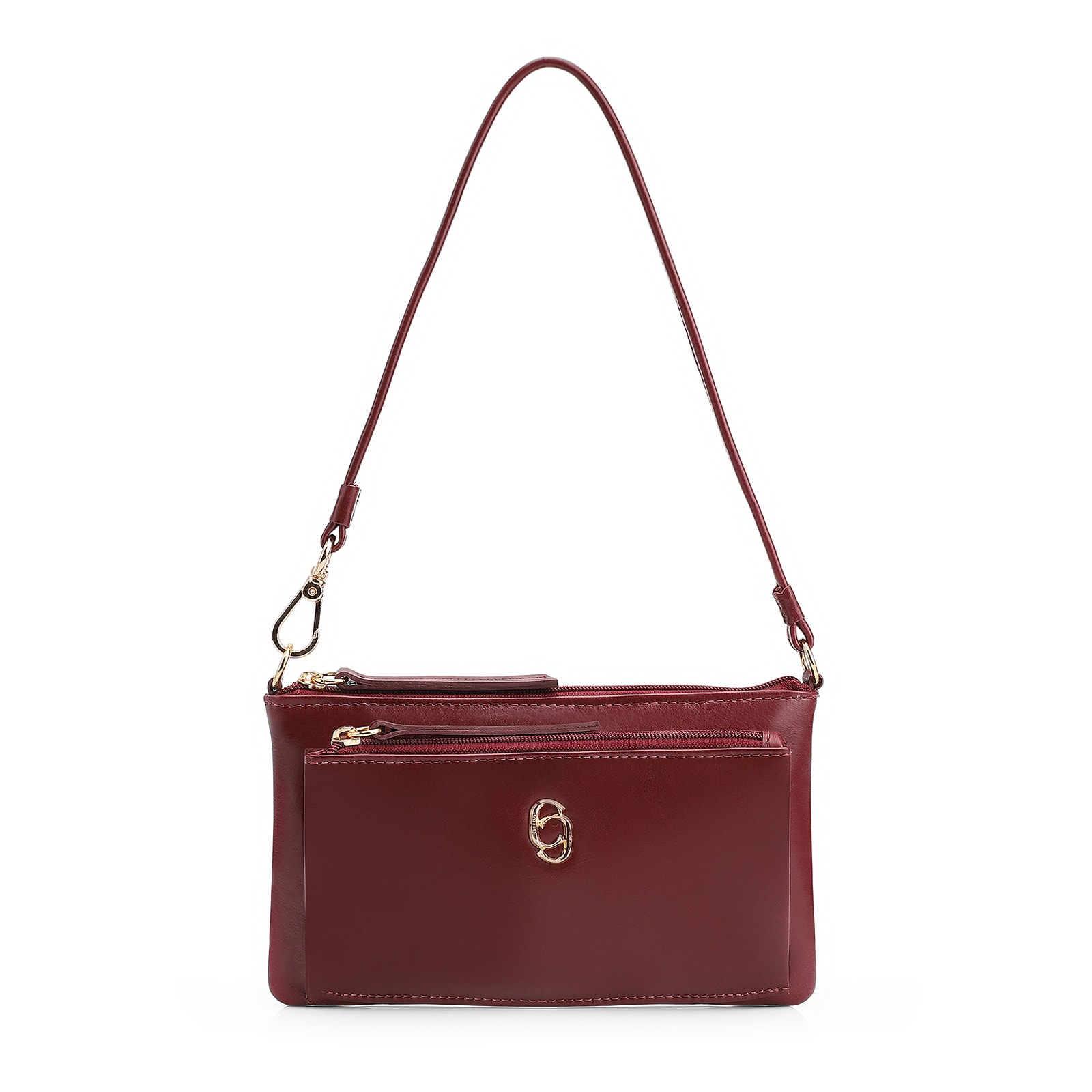Bolsa De Ombro Couro Vinho