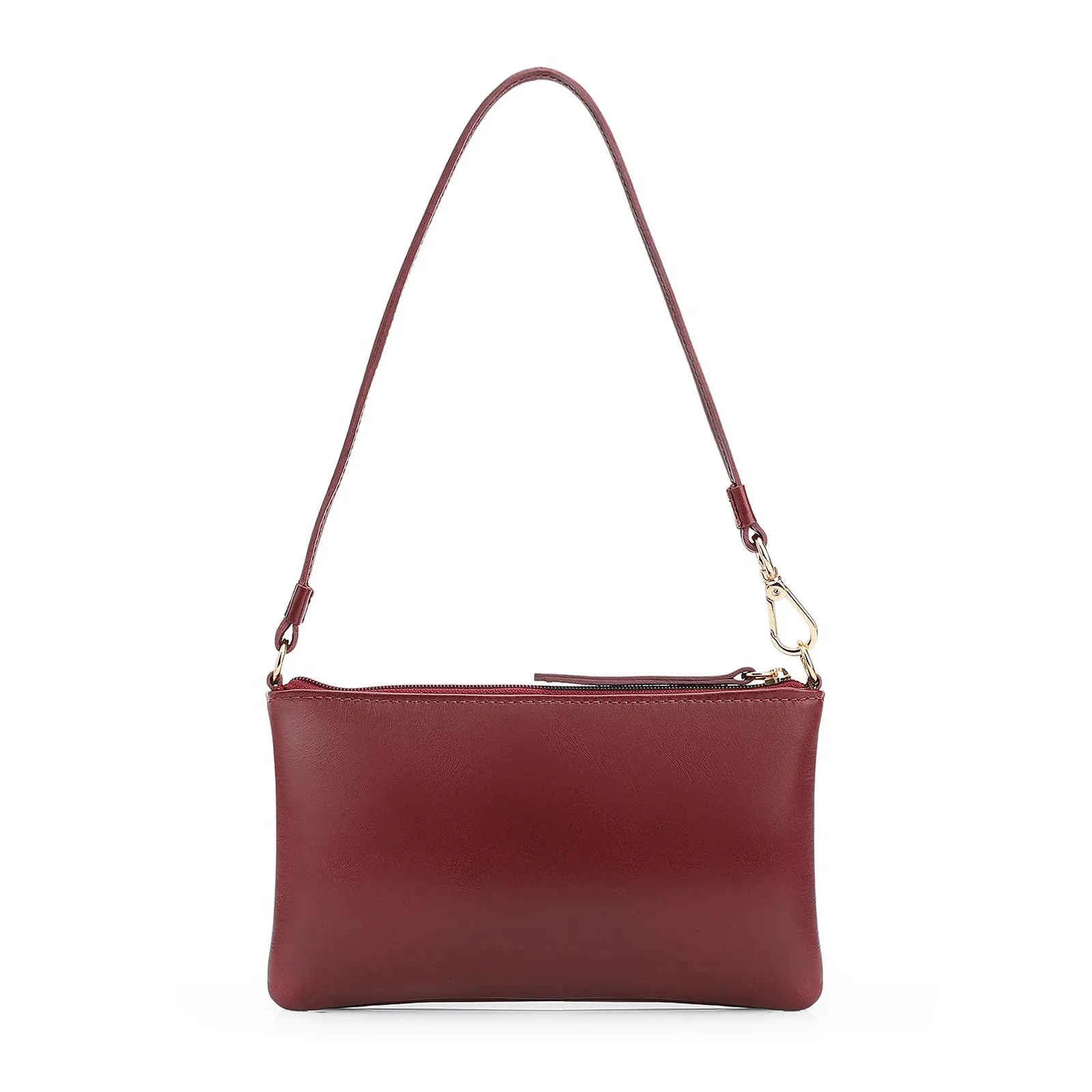 Bolsa De Ombro Couro Vinho