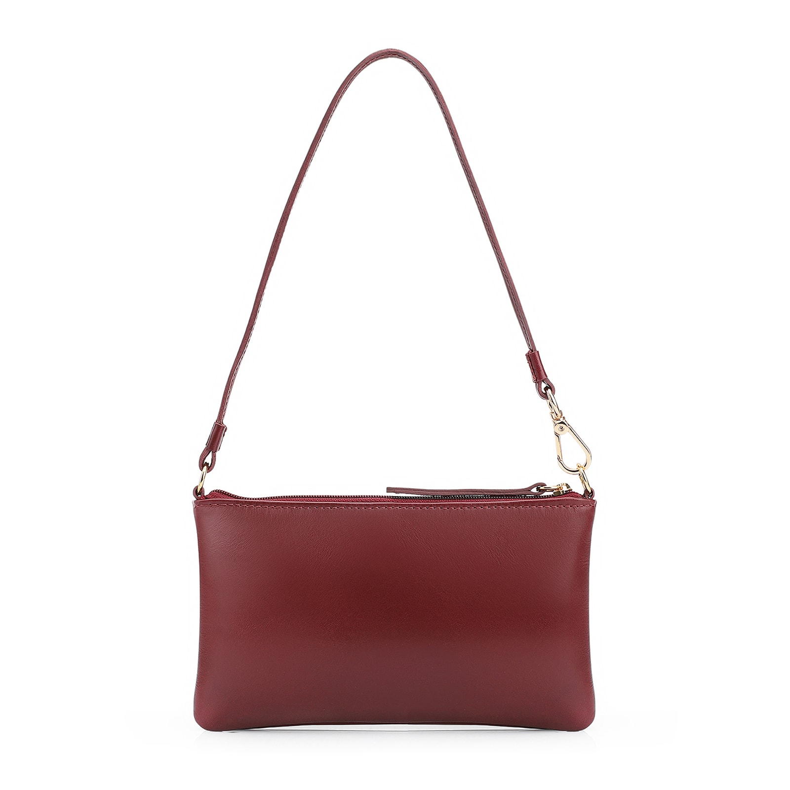 Bolsa De Ombro Couro Vinho