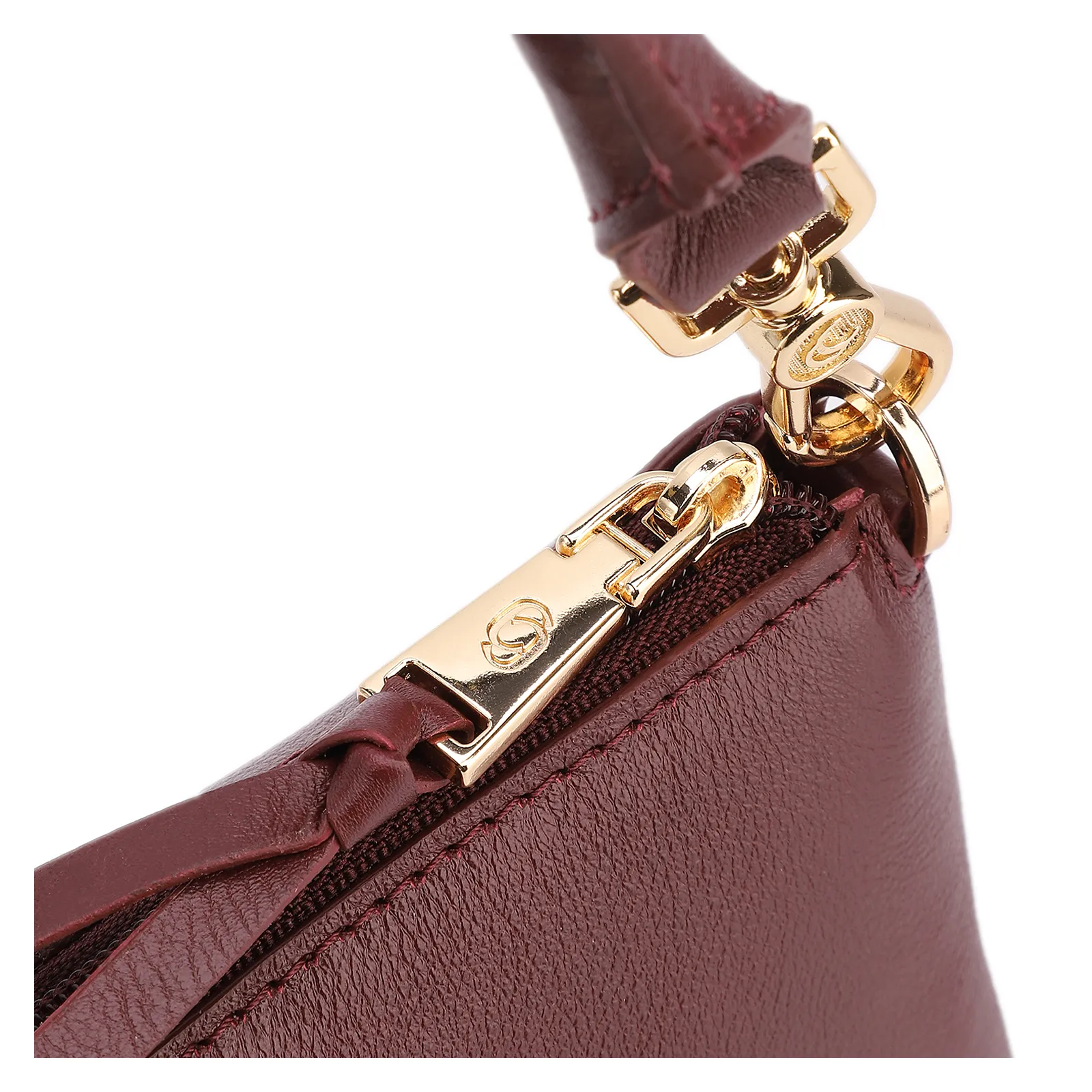 Bolsa De Ombro Couro Vinho