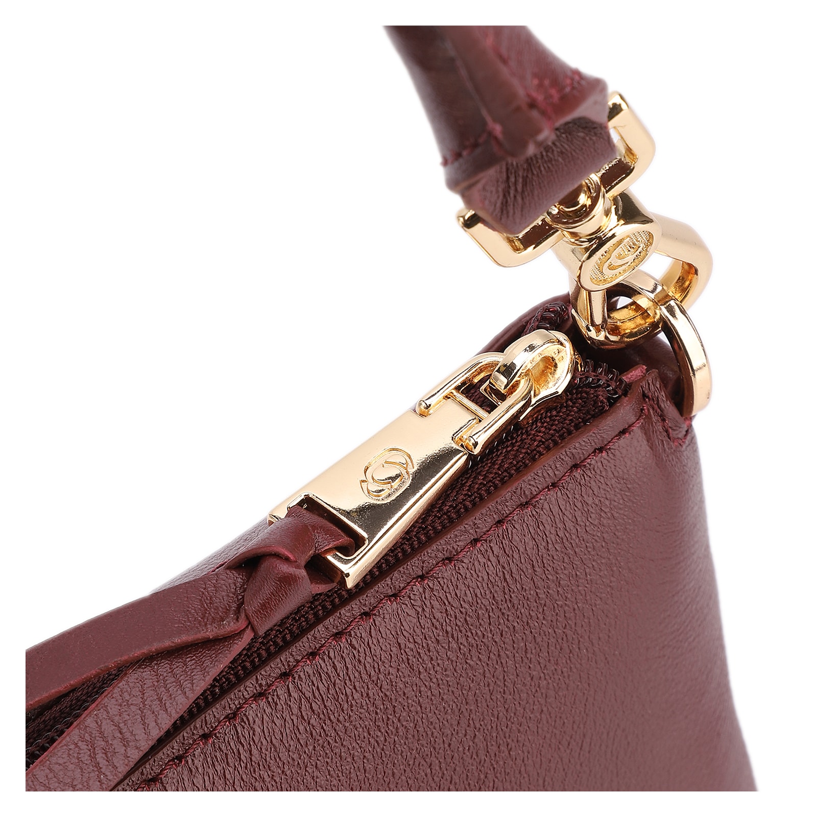 Bolsa De Ombro Couro Vinho