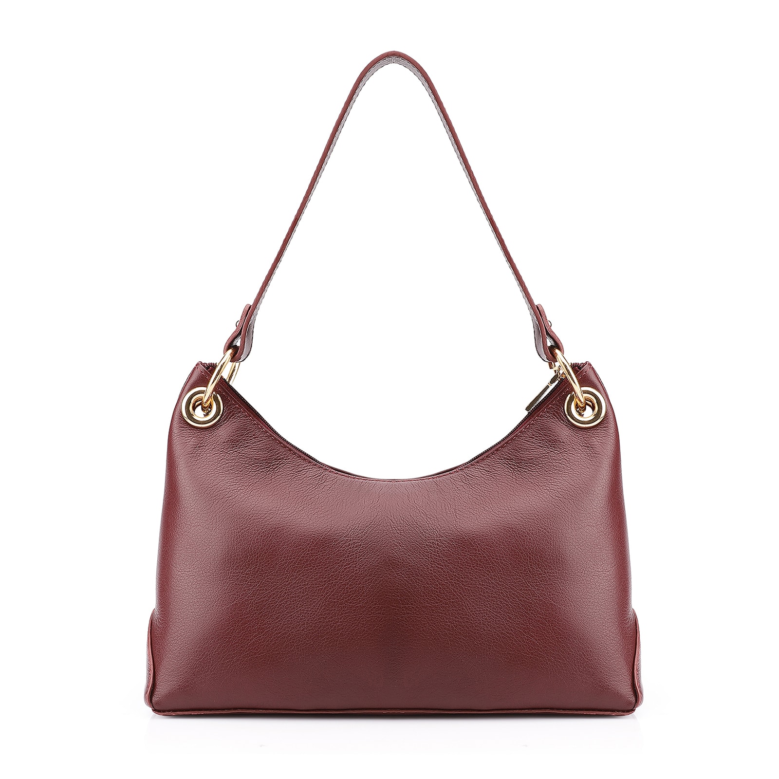 Bolsa De Ombro Couro Vinho