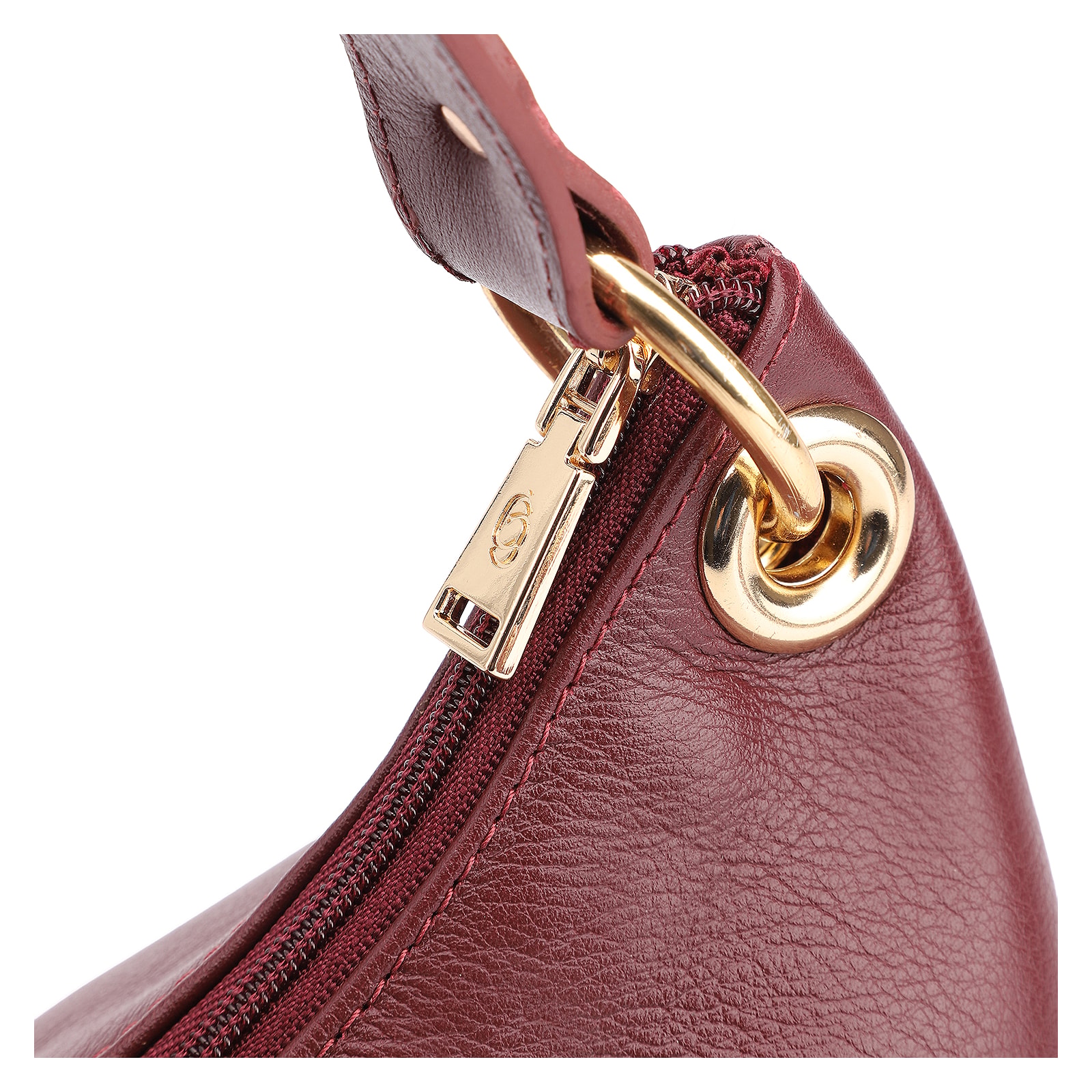 Bolsa De Ombro Couro Vinho