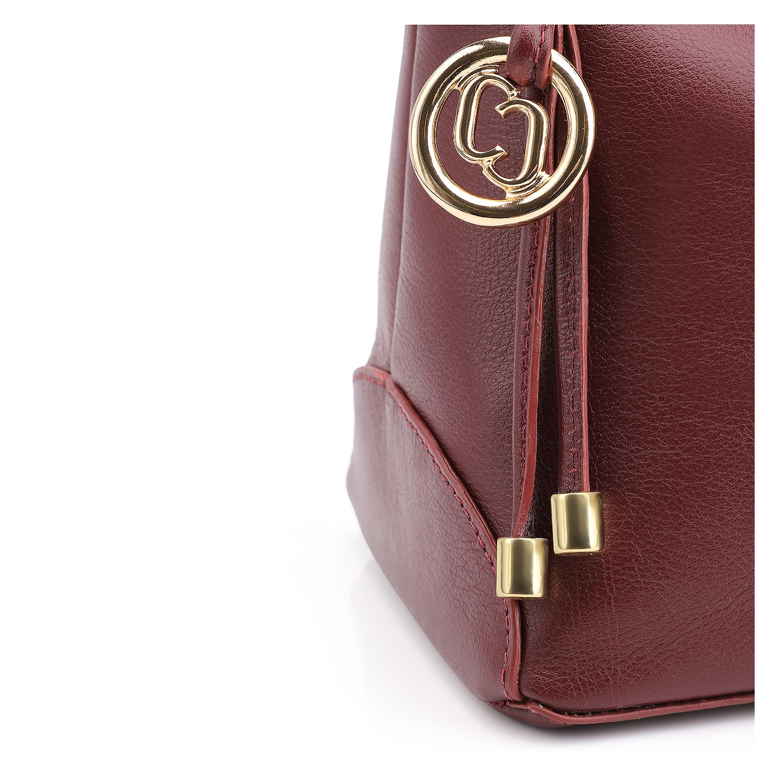 Bolsa De Ombro Couro Vinho