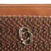 Bolsa De Ombro Crochet Couro Marrom - imagem 7