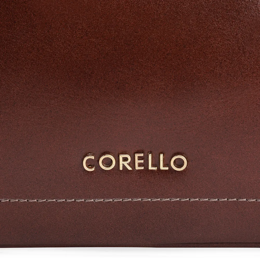 Bolsa De Ombro Esfera Couro Marrom - imagem 7