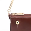 Bolsa De Ombro Esfera Couro Marrom - imagem 8