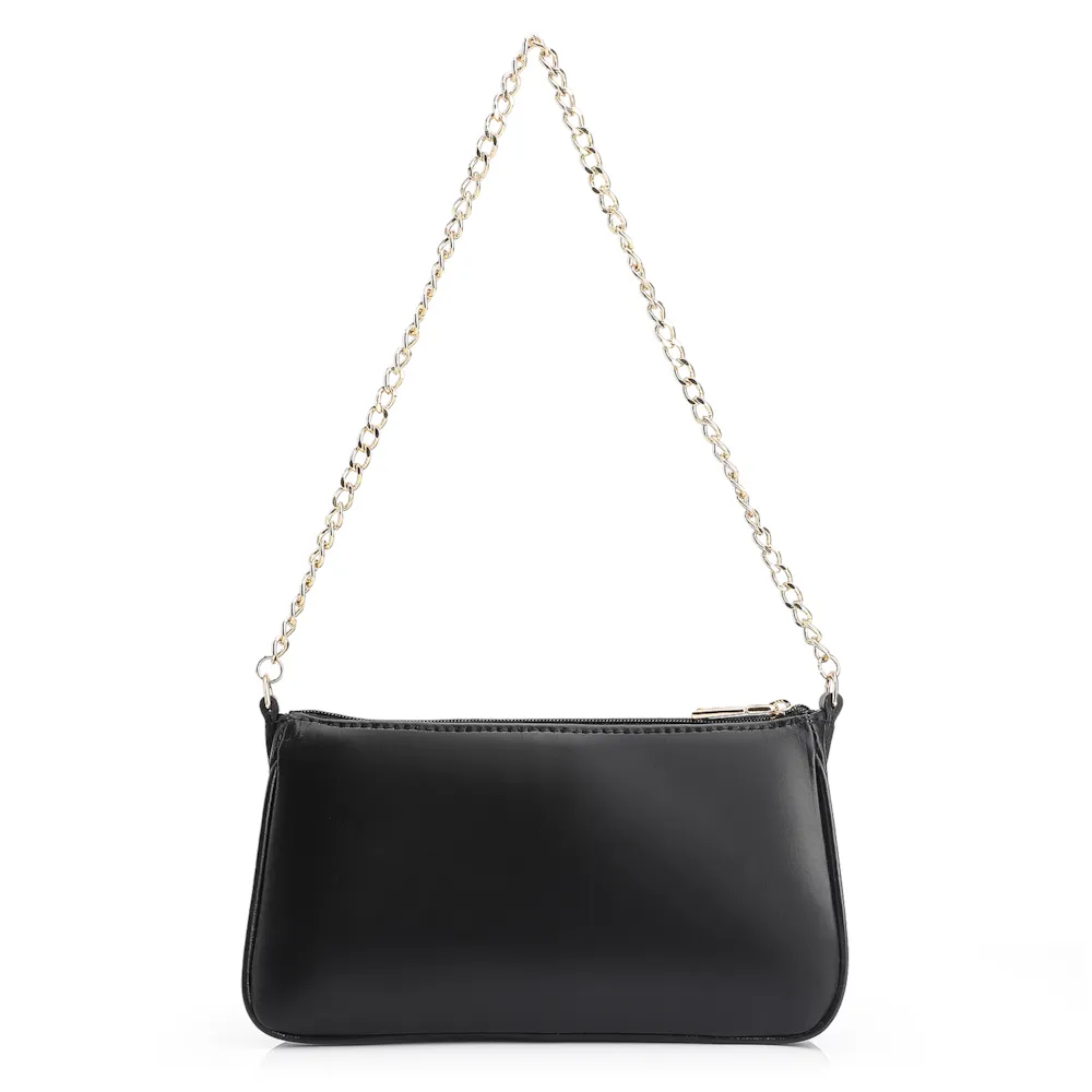 Bolsa De Ombro Esfera Couro Preto - imagem 4