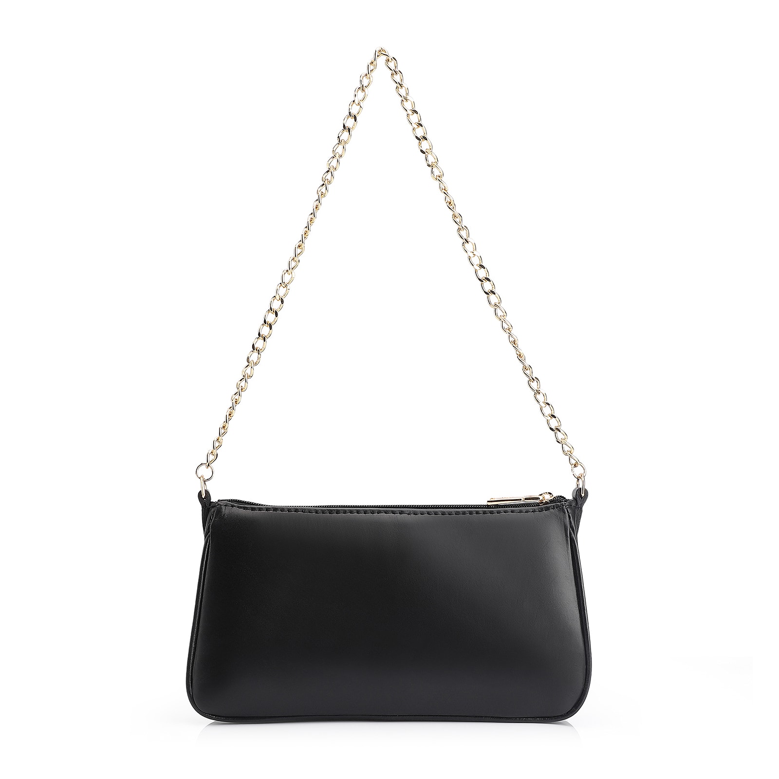 Bolsa De Ombro Esfera Couro Preto