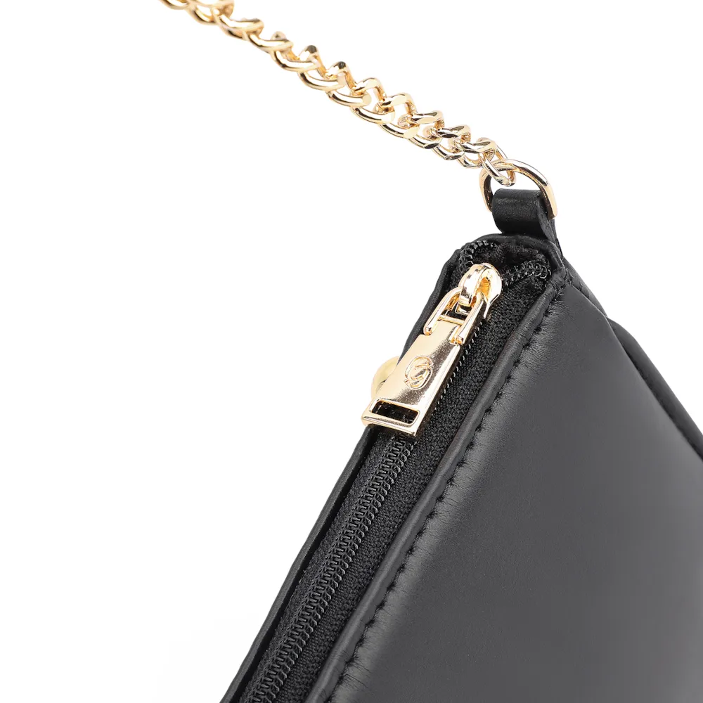 Bolsa De Ombro Esfera Couro Preto - imagem 6