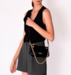 Bolsa De Ombro Esfera Couro Preto - imagem 8