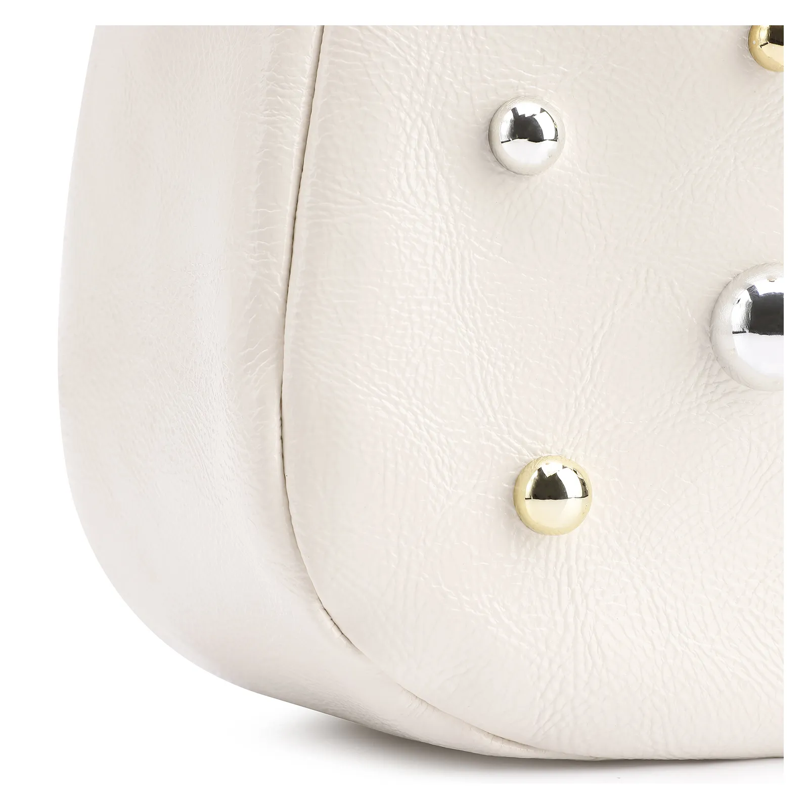 Bolsa De Ombro Esferas Verniz Off White