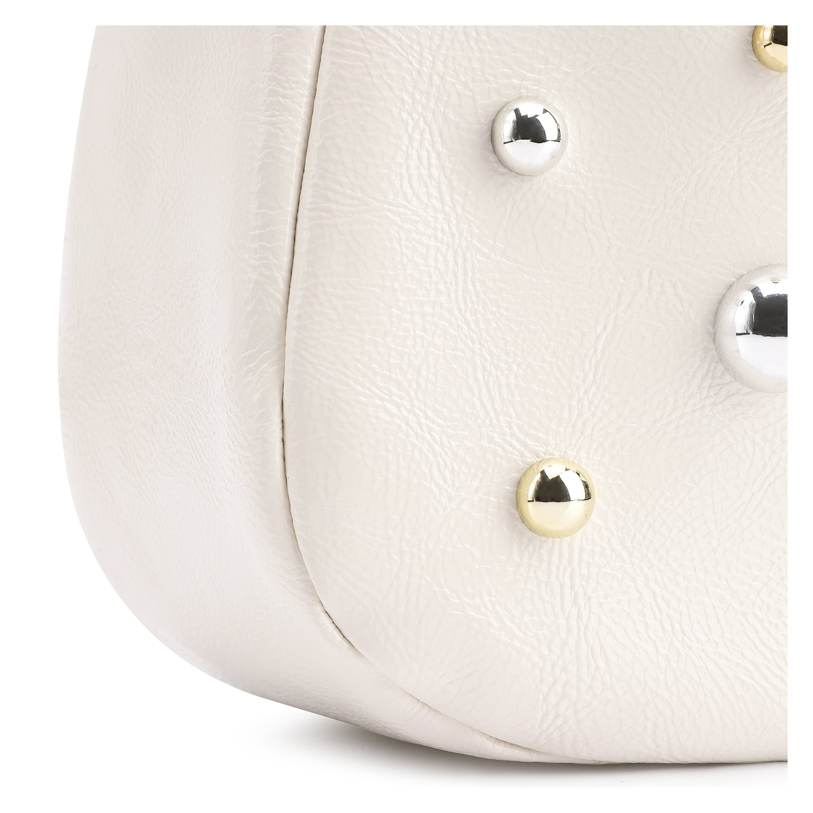 Bolsa De Ombro Esferas Verniz Off White