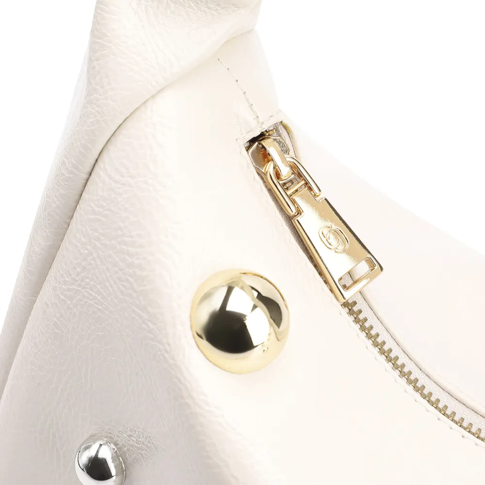 Bolsa De Ombro Esferas Verniz Off White - imagem 7