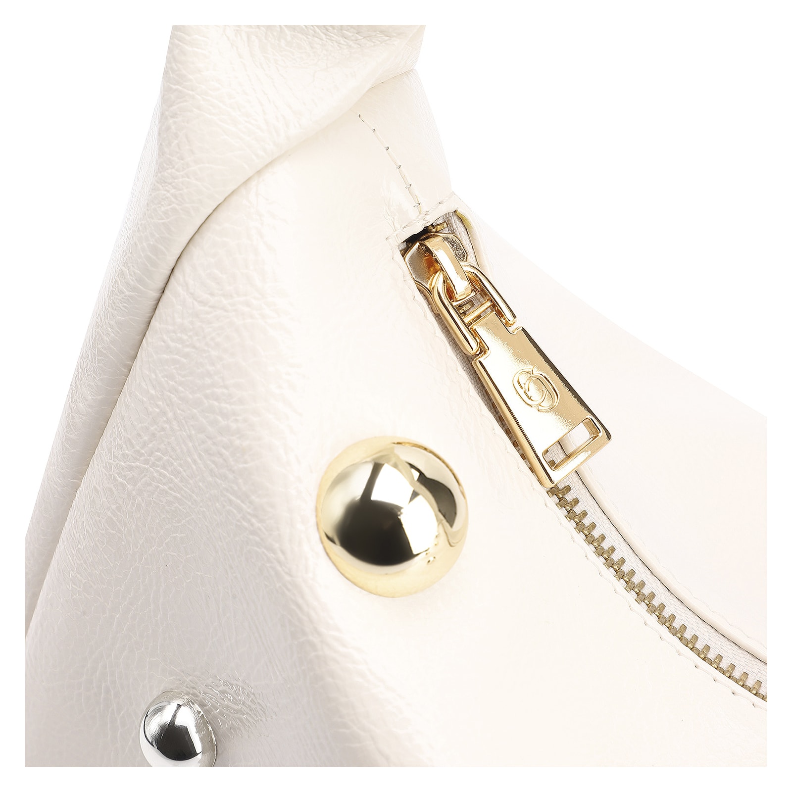 Bolsa De Ombro Esferas Verniz Off White