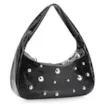 Bolsa De Ombro Esferas Verniz Preto - imagem 3