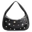Bolsa De Ombro Esferas Verniz Preto - imagem 1