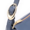 Bolsa De Ombro Fivela Couro Azul - imagem 7