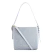 Bolsa De Ombro Fivela Couro Azul/Alt Tramado Azul - imagem 1
