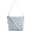 Bolsa De Ombro Fivela Couro Azul/Alt Tramado Azul - imagem 1
